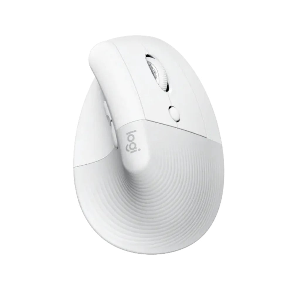 עכבר Logitech Lift לבן-אפור