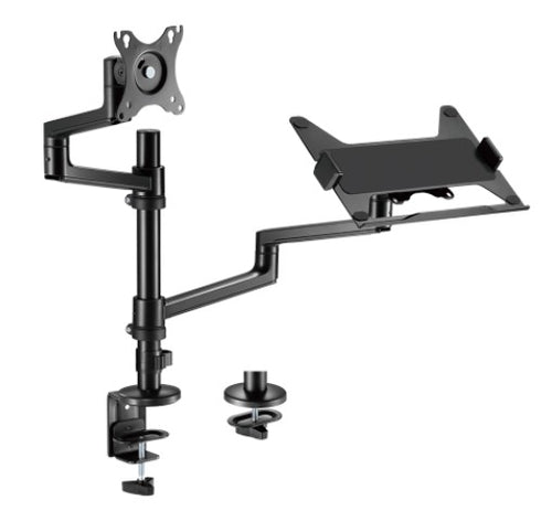 זרוע שולחנית כפולה למסך ולמחשב נייד Lumi LDT72-C024ML