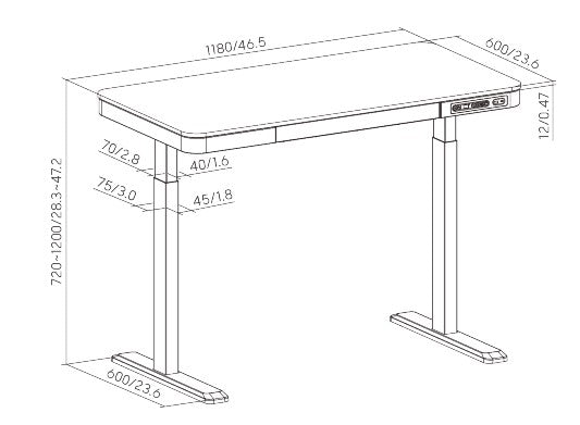 Lumi S08-22D-SW – שרטוט מידות