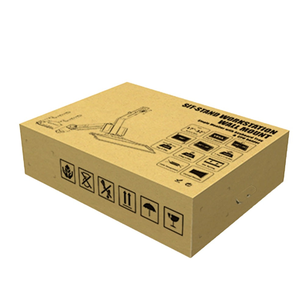 עמדת עבודה קירית עם זרוע למסך ומעמד למחשב Lumi WWS05-01 – תמונה 3