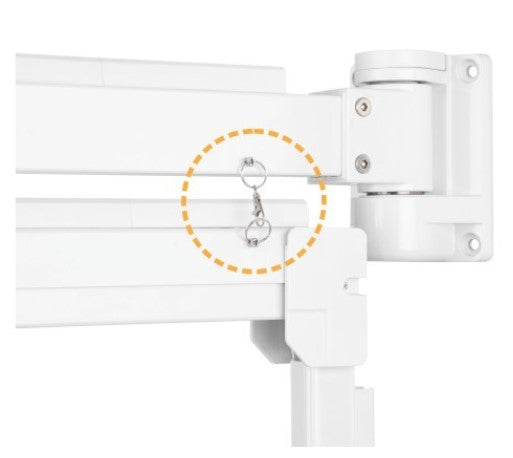 זרוע קיר ארוכה למסך 17"-32" Lumi LDA34-112 – תמונה 6